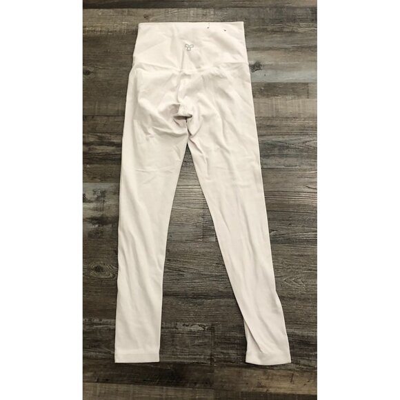 TNA Womens Small Light Pink Compression Athletic Leggings Work Out Running - Picture 3 of 5